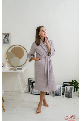 Вафельный женский халат COSY 301